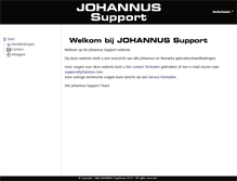 Tablet Screenshot of johannussupport.com